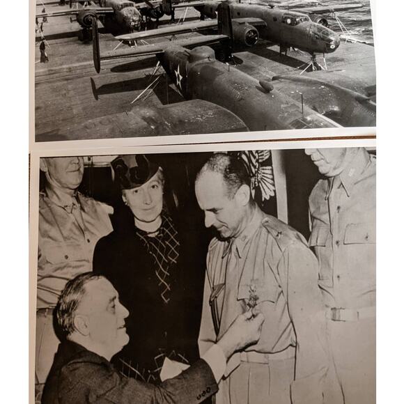 WW2 Images FDR USS B-25Bs Doolittle Raid 79th Anniversary World War II Veterans - Picture 6 of 12
